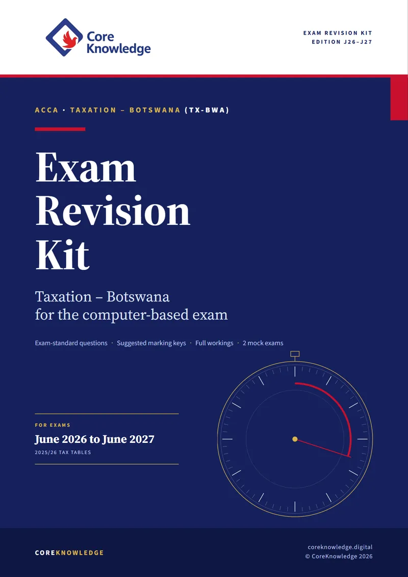 ACCA TX-BWA Bundle: Study Text + Revision Kit: front cover